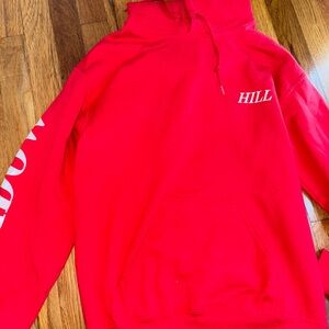 Shadow hill Red and white hoodie